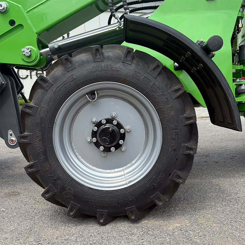 Electric front end loader for garden tractor Electric front end loader for garden tractor